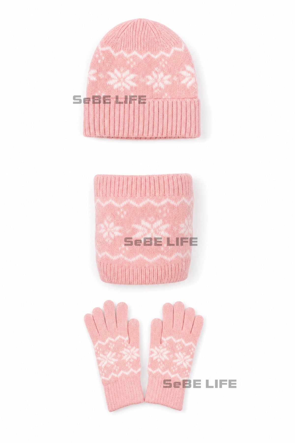 SeBE LIFE Winter Trio -Pink Set