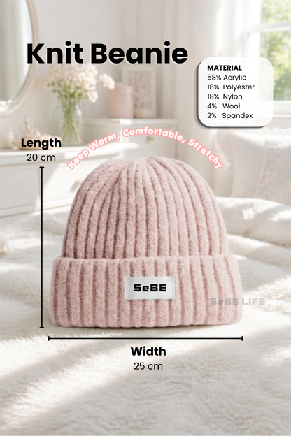 SeBE LIFE Knit Beanie - Pink