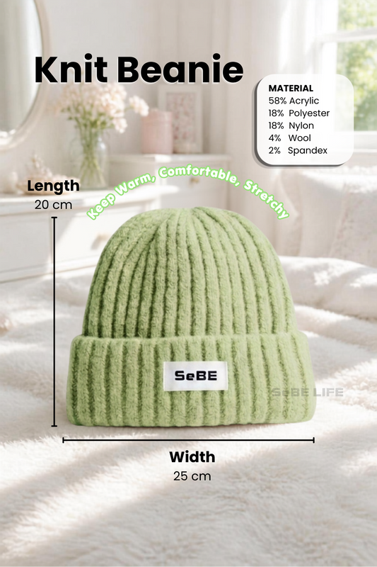 SeBE LIFE Knit Beanie - Green