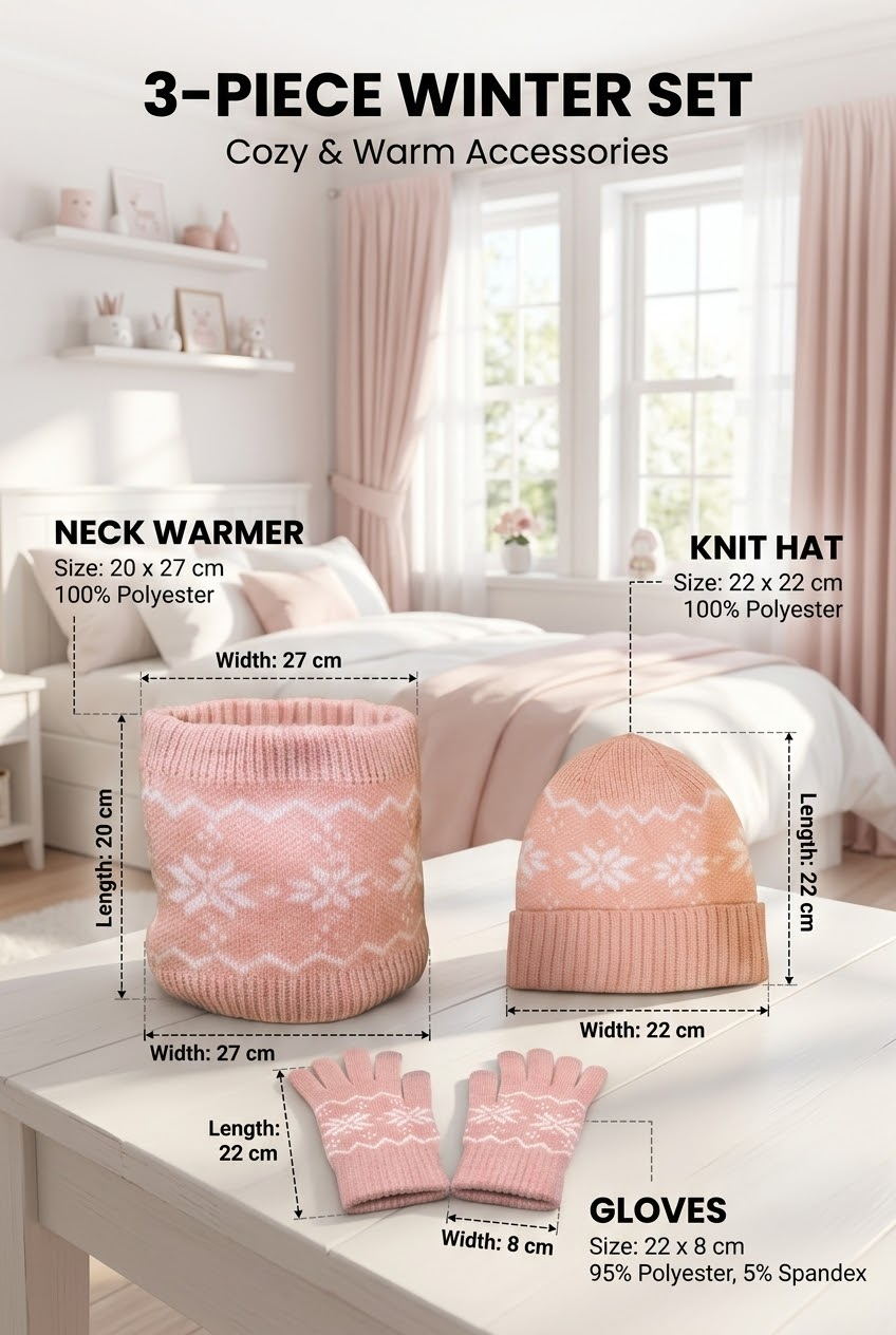 SeBE LIFE Winter Trio -Pink Set